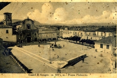 veduta della piazza plebiscito con chiesa s.giovanni prima della guerra